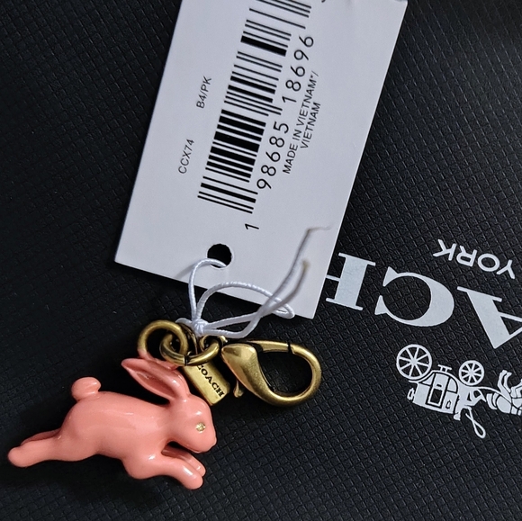 Coach Mini Bunny Bag Charm - Picture 3 of 3